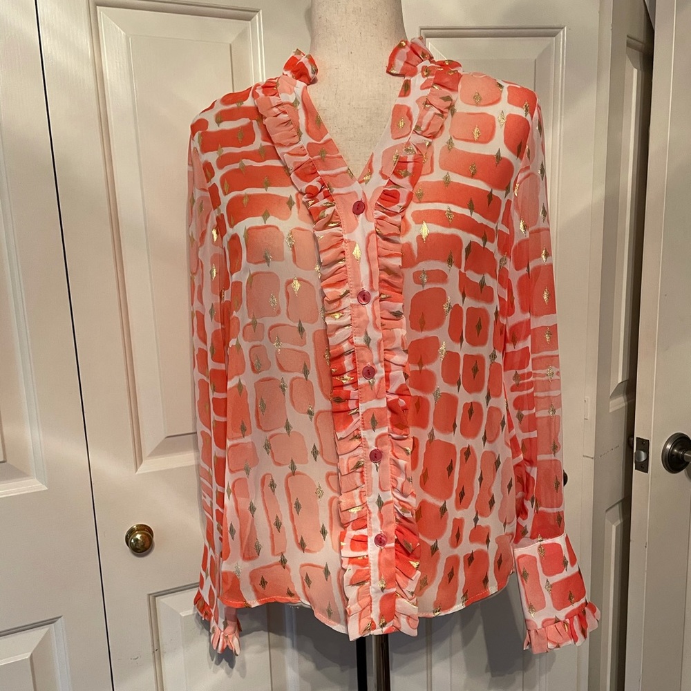 Jeff Gallano blouse. NWT